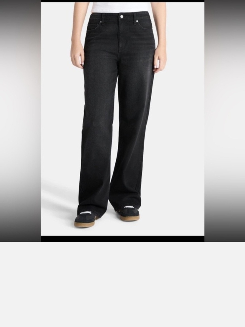 3/20💫NoBo Mid Rise BAGGY Wide-Leg Women's Jeans - Black 💫 NWT